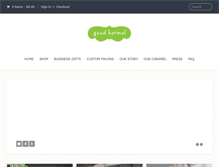 Tablet Screenshot of goodkarmal.com